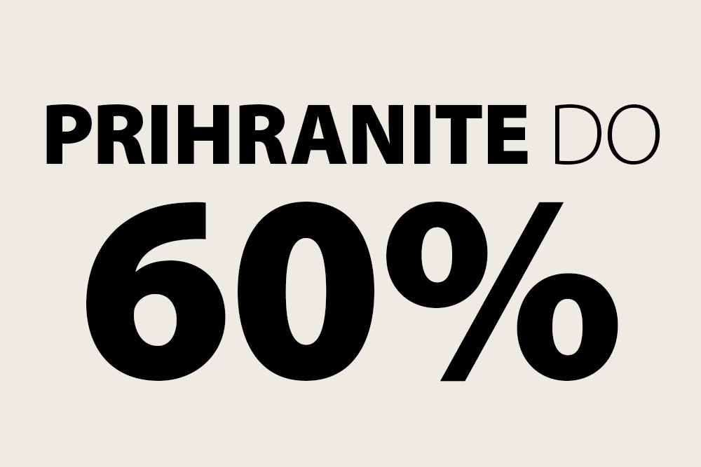 Do -60% na izbrane izdelke