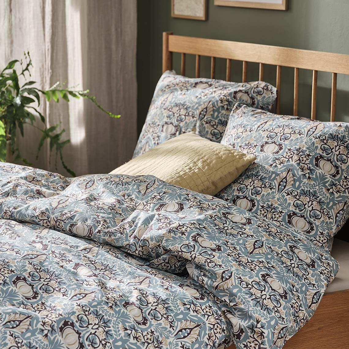 Barvita bombažna posteljnina v slogu art deco