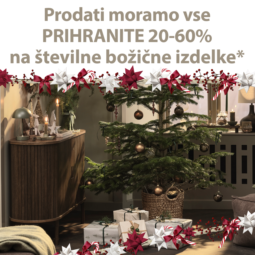 Odprodaja božičnih izdelkov