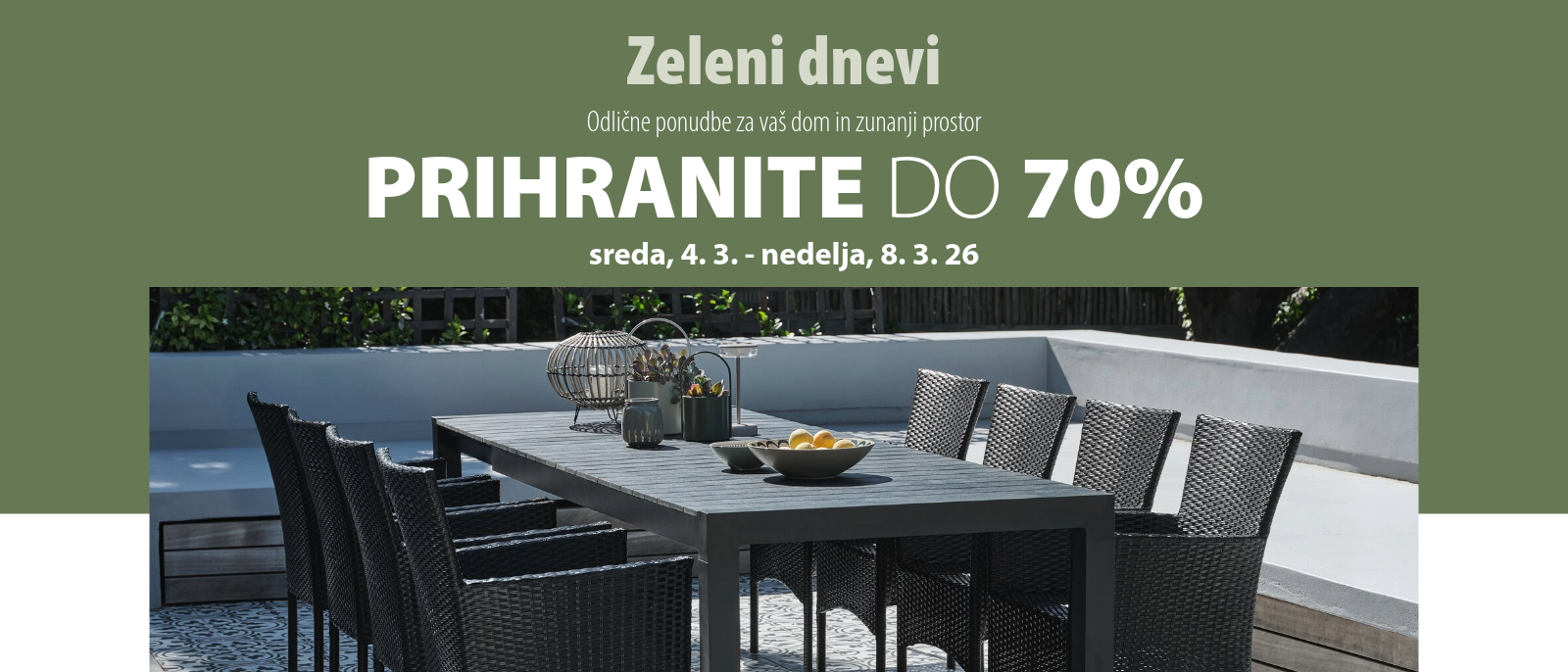 Zeleni dnevi s popusti do 70%