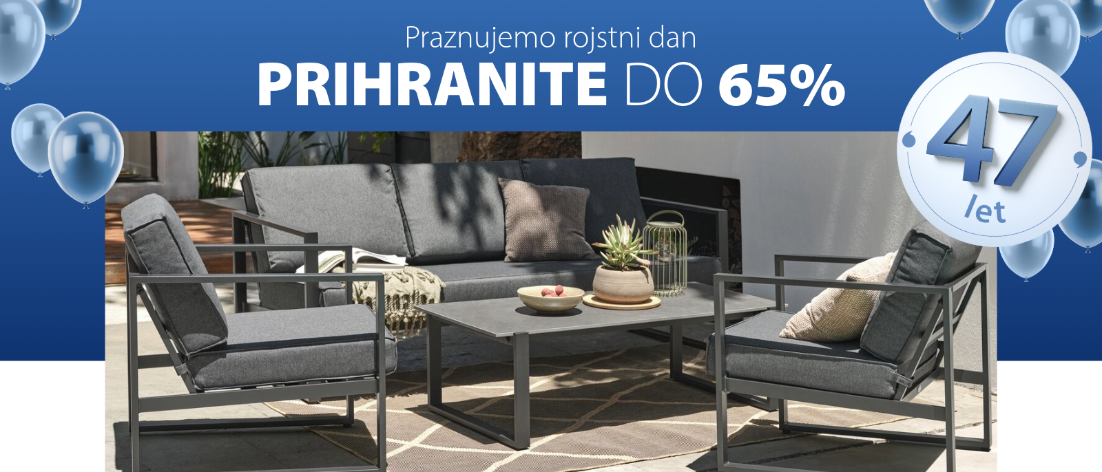 Praznujemo 47 let JYSKa s popusti do 65%